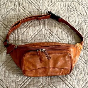 Osgoode Marley Genuine Leather Women’s Organizer Waist Pack Brown